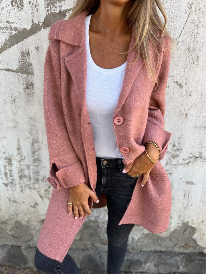 HOT SALE🔥 Casual Lapel Wool Single Breasted Long Coat-(BUY 2 FREE SHIPPING)