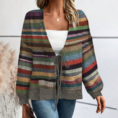 Modern Color Block Long Sleeve Sweater