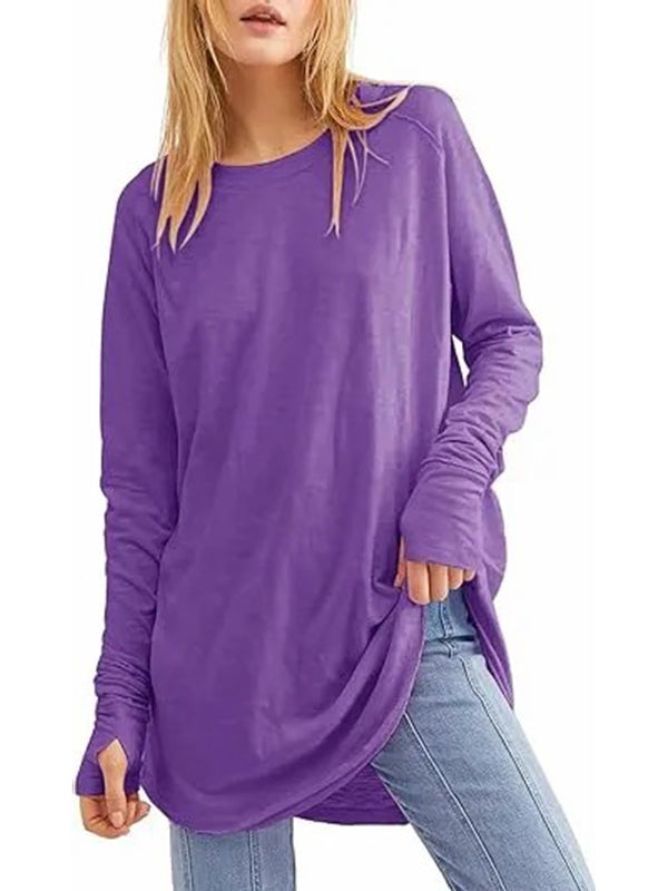 Women's Casual Loose T-Shirts with Thumb Holes (Buy 3 Free Shipping)