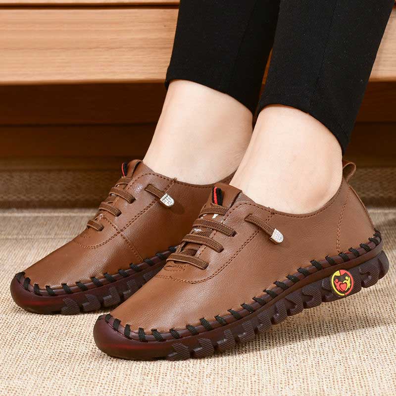 2024 Comfortable Genuine Leather Sneakers Walking Shoes