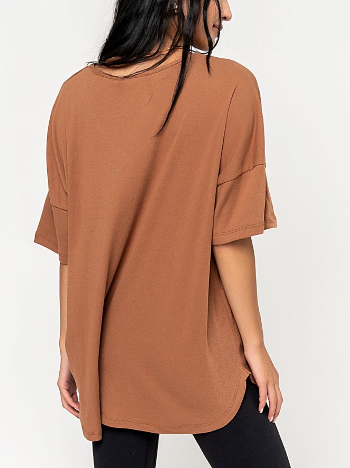 Women's Oversized V-Neck Pocket Tee (Buy 3 Free Shipping)