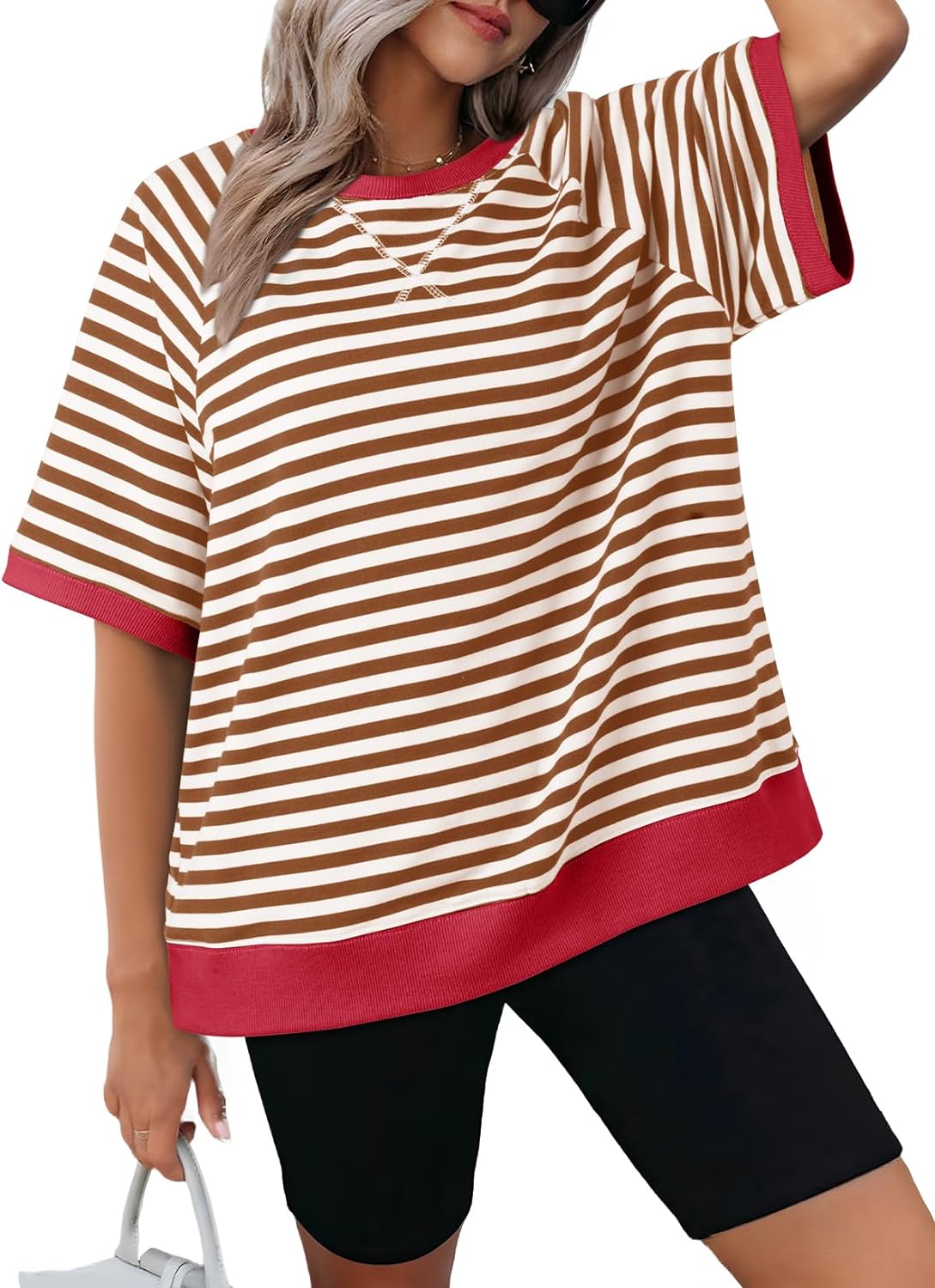 Women's Oversized Striped T Shirts (Buy 3 Free Shipping)