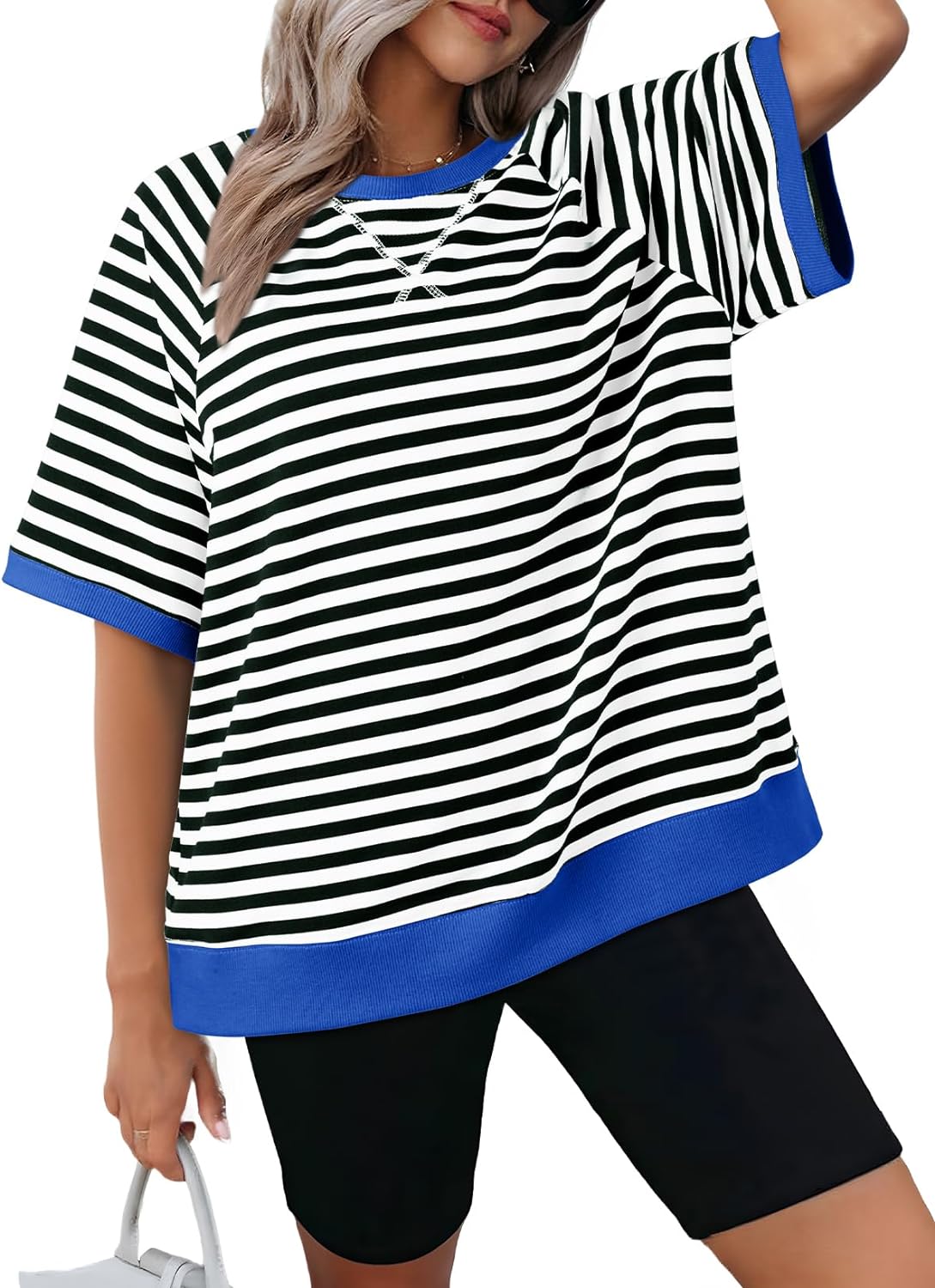 Women's Oversized Striped T Shirts (Buy 3 Free Shipping)