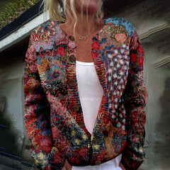 Showy Multicolor Long Sleeve Outerwear