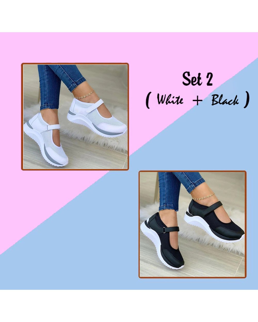 50% OFF TODAY ONLY - Women Mesh Casual Sneakers  2023 - Buy 2 To Get Free Shipping