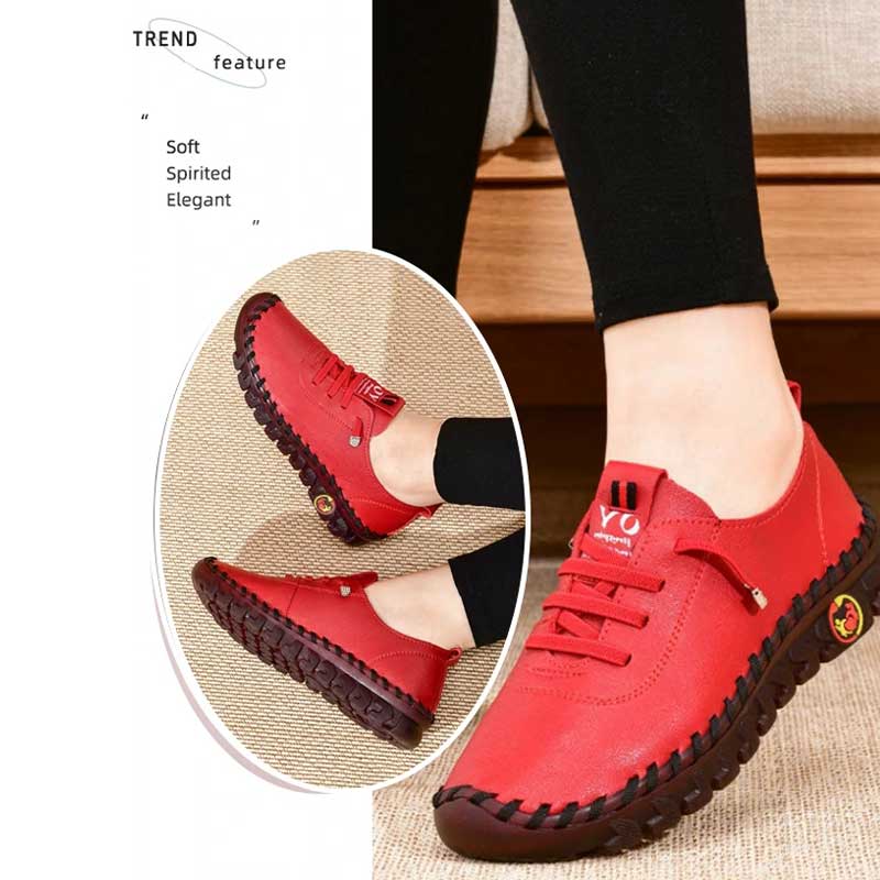 2024 Comfortable Genuine Leather Sneakers Walking Shoes