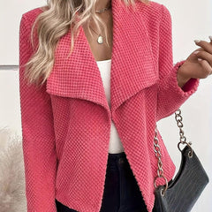 Watermelon Long Sleeve Plain Cardigan