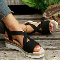 Womens Espadrille Platform Sandals